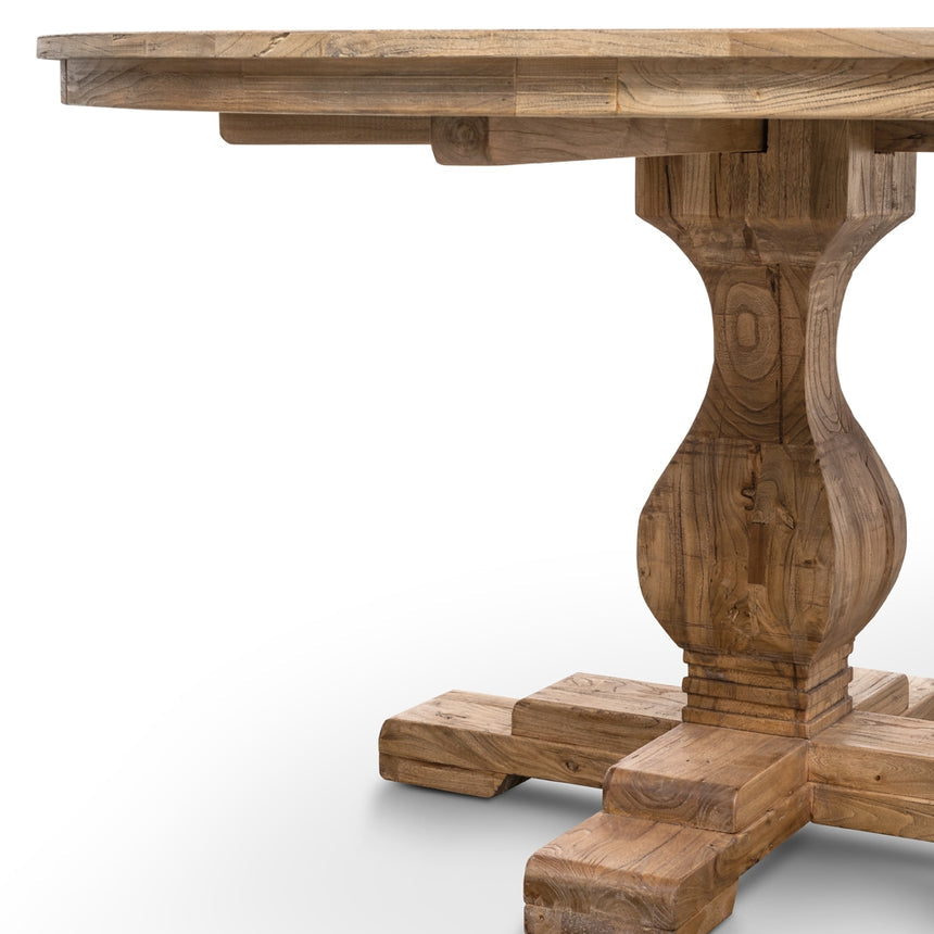 Round Dining Table 140cm - Rustic Natural - View 8