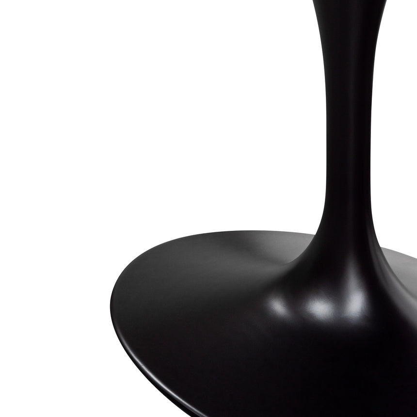 Oval 2m Marble Dining Table - Black Base - View 4