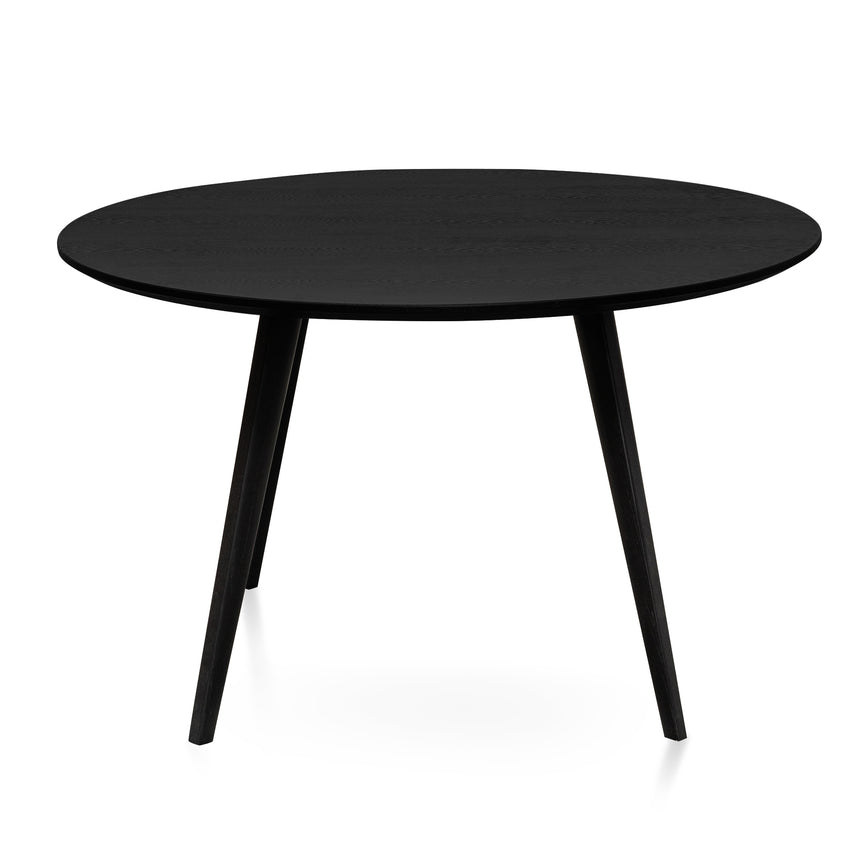 1.2m Veneer Wooden Dining Table - Full Black - View 2