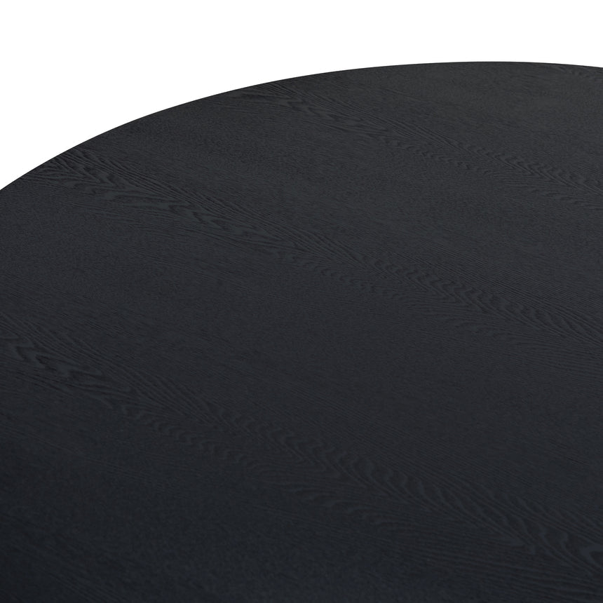 1.2m Veneer Wooden Dining Table - Full Black - View 3