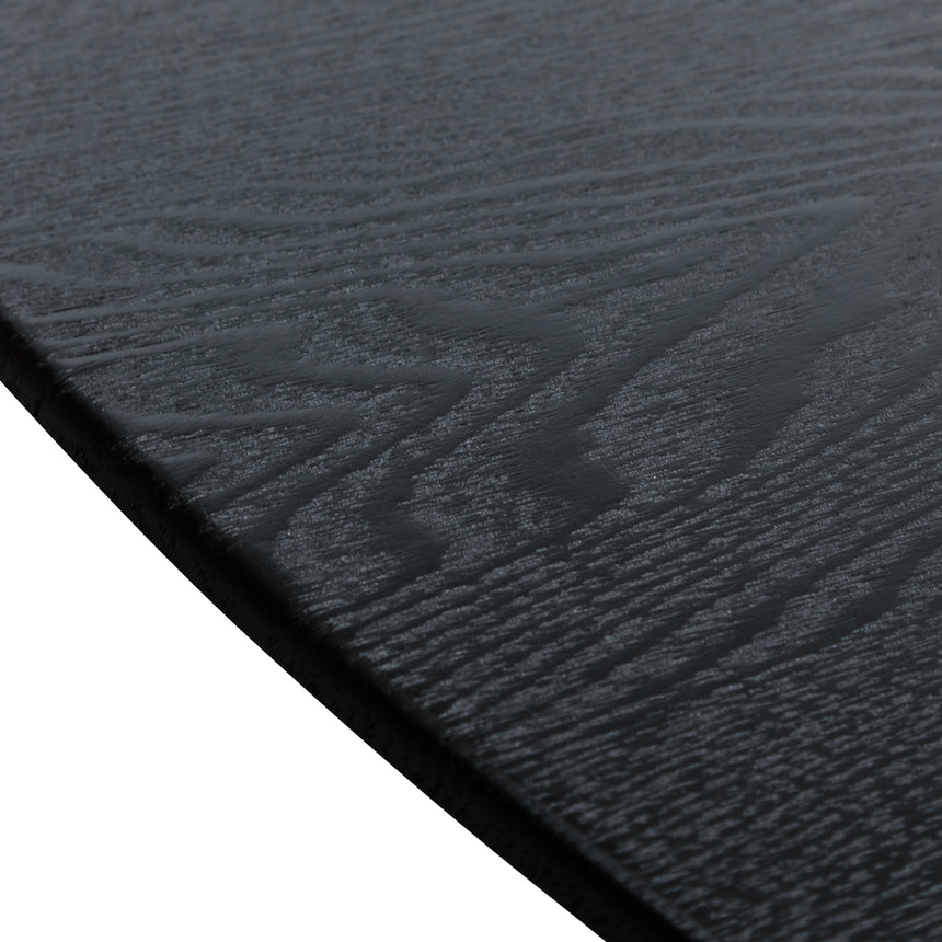 1.2m Veneer Wooden Dining Table - Full Black - View 6