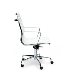COC111 Leather Office Chair - White