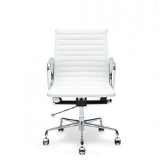 COC111 Leather Office Chair - White