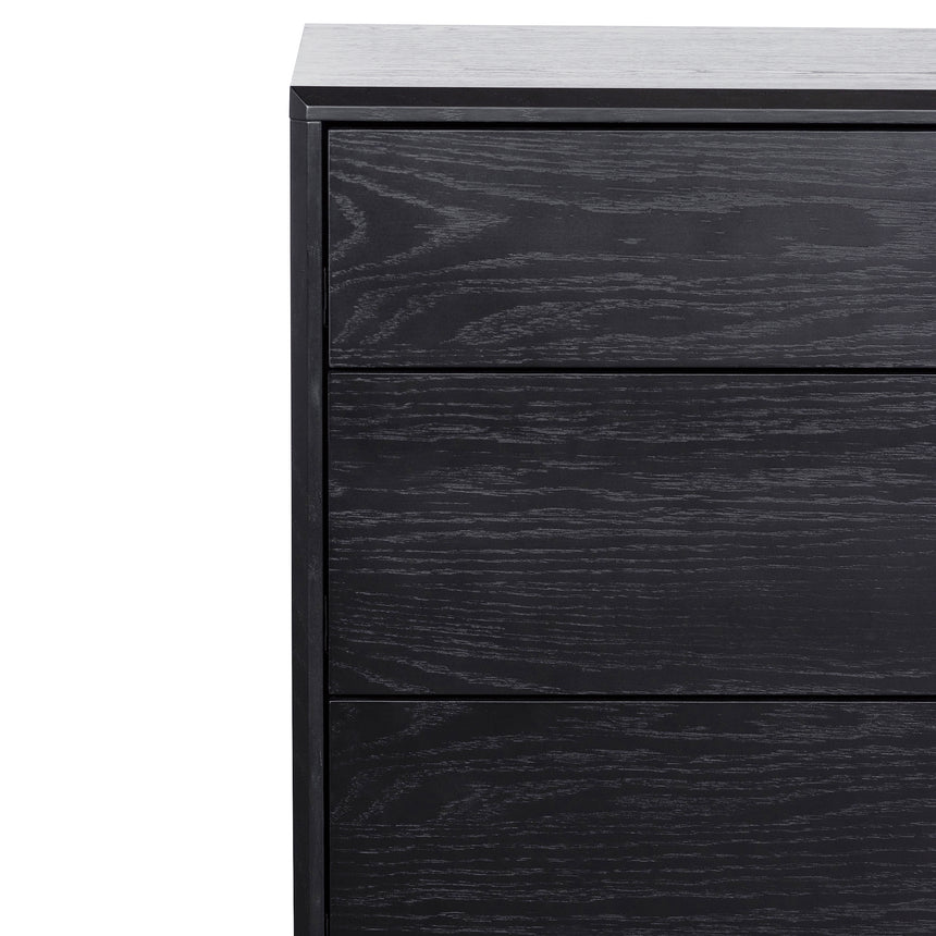 3 Drawers Dressing Table - Black Oak - View 9