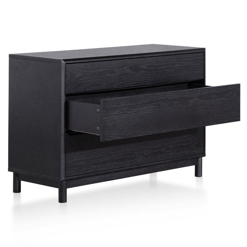 3 Drawers Dressing Table - Black Oak - View 4