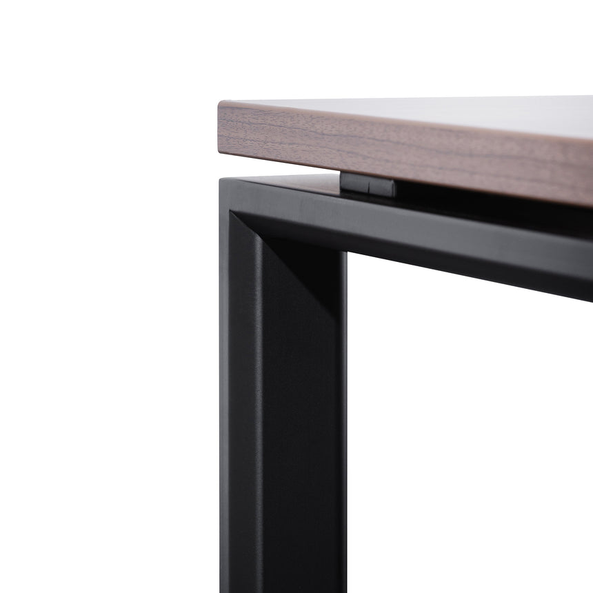 1.8m Executive Desk Left Return with Black Legs | Walnut | Myka Home - View 15