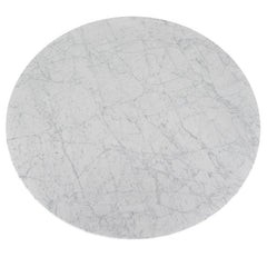 CCF2008-SD 100cm Marble Coffee Table with Black Legs