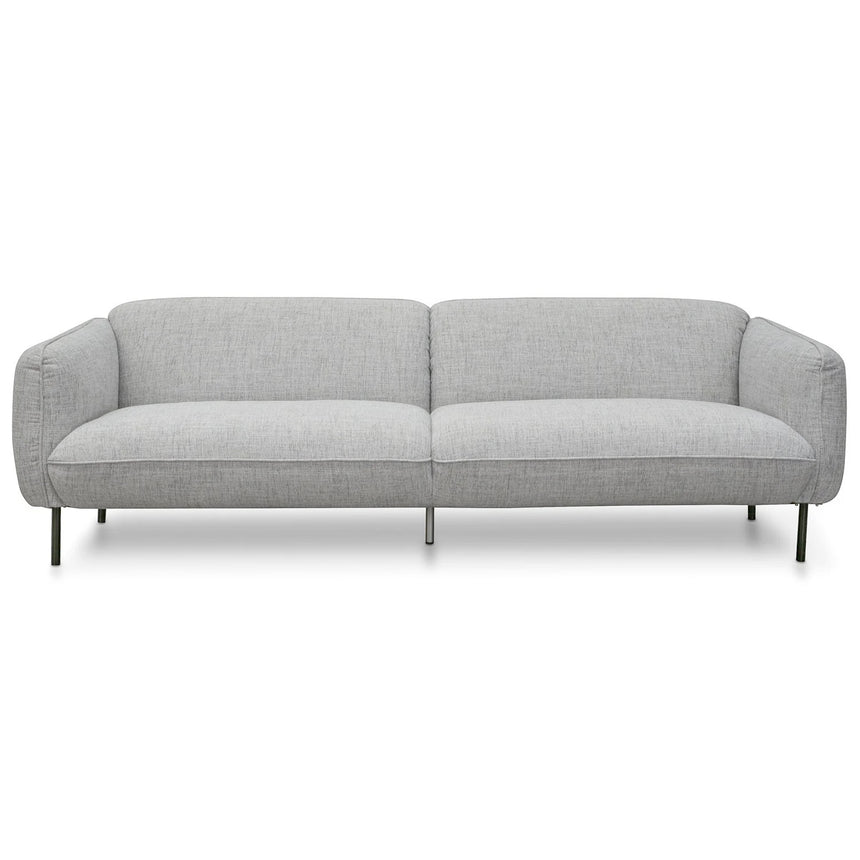 3 Seater Sofa | Light spec grey fabric | Myka Home - View 2