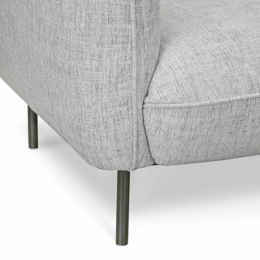 3 Seater Sofa | Light spec grey fabric | Myka Home - View 6