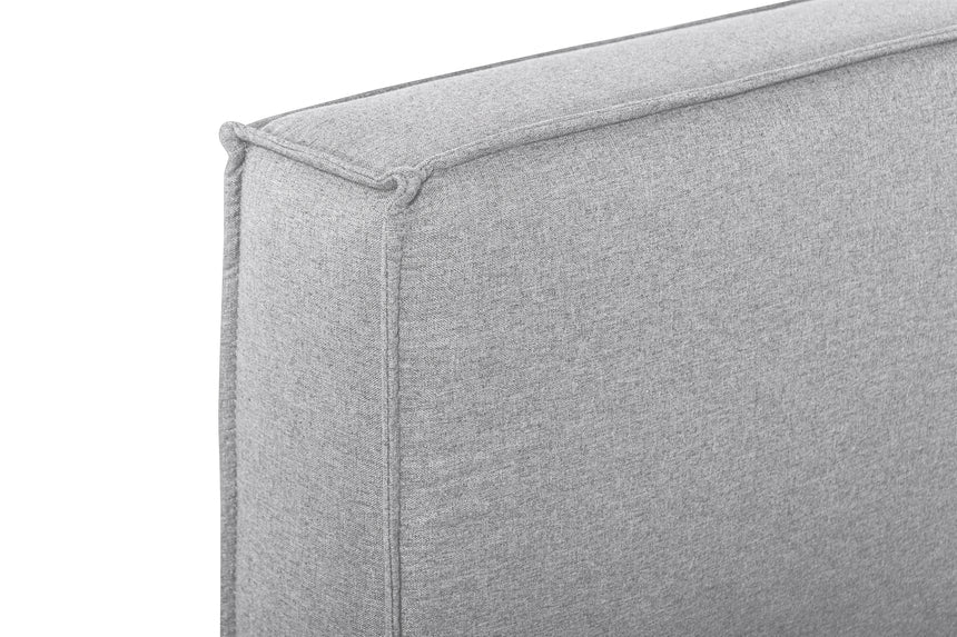 Copenhagen King Bed Frame | Pearl Grey Fabric | Myka Home - View 7