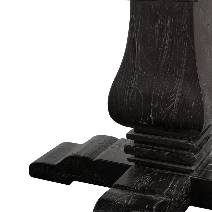 1.4m Natural Round Dining Table - Black Base - View 7