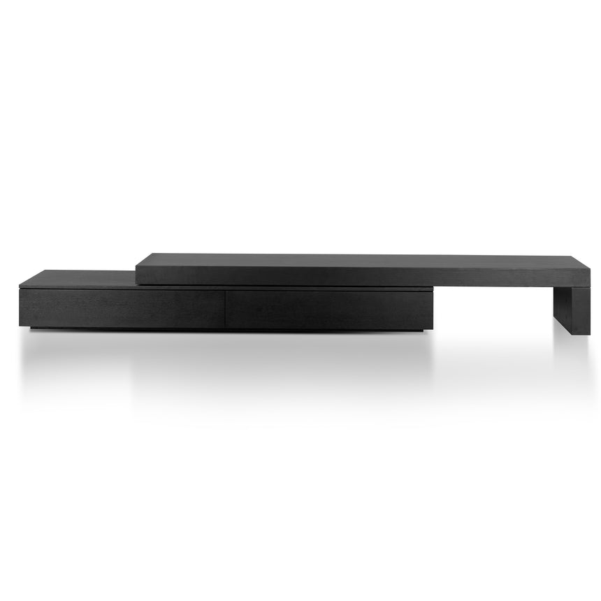 Extendable Entertainment TV Unit | Black Oak | Myka Home - View 2