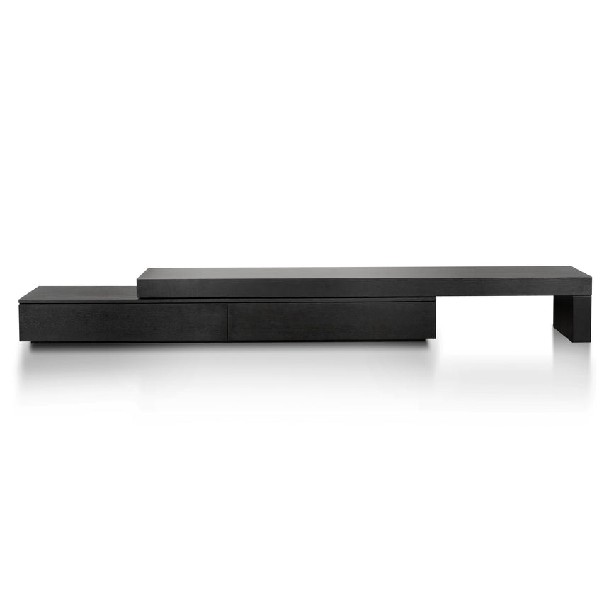 Extendable Entertainment TV Unit | Black Oak | Myka Home - View 3