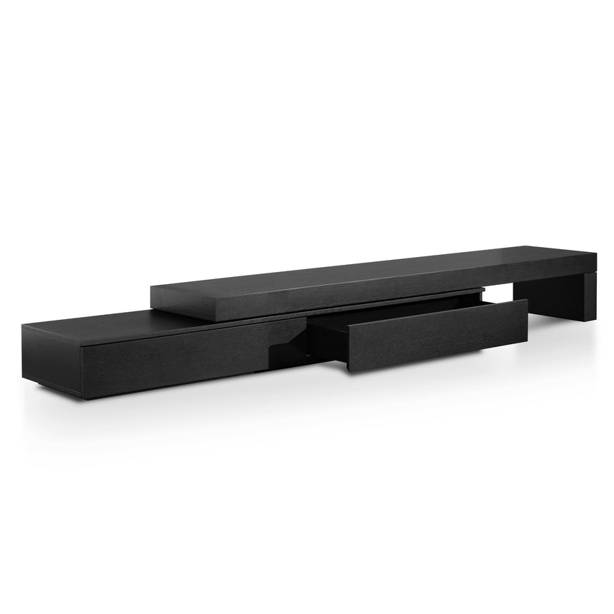 Extendable Entertainment TV Unit | Black Oak | Myka Home - View 5