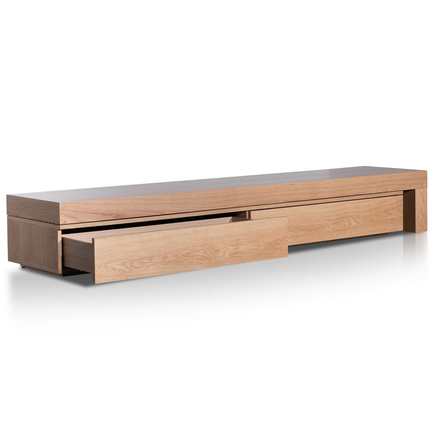 Extendable TV Entertainment Unit | Natural Oak | Myka Home - View 4