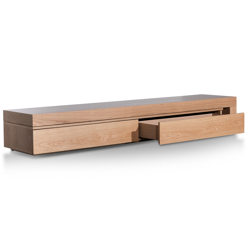 Extendable TV Entertainment Unit | Natural Oak | Myka Home - View 5