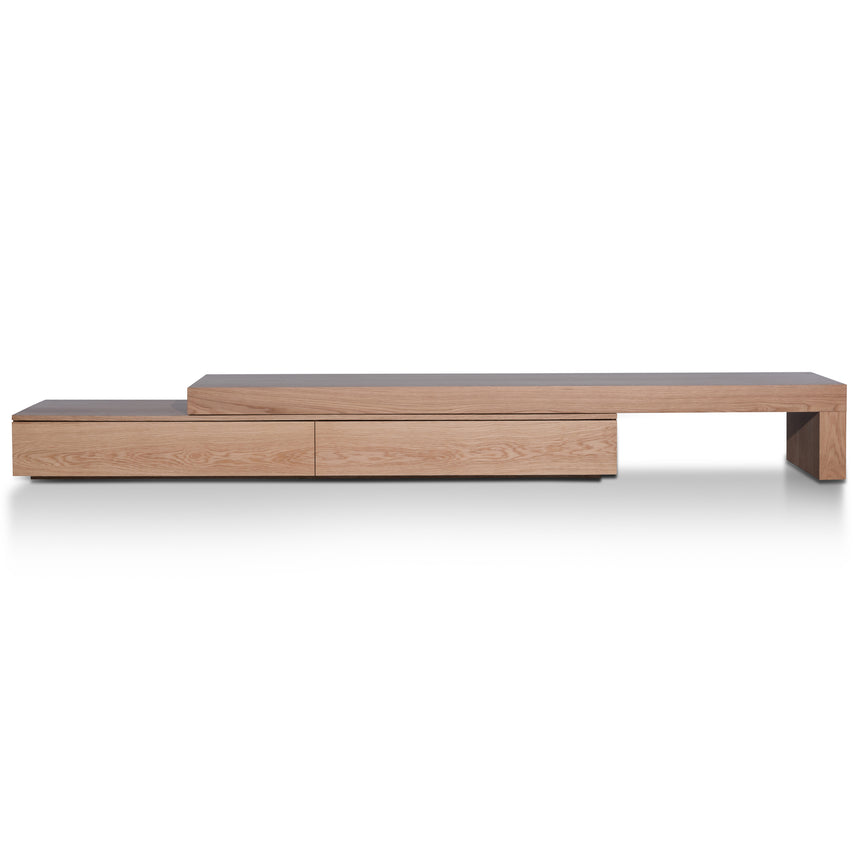 Extendable TV Entertainment Unit | Natural Oak | Myka Home - View 9
