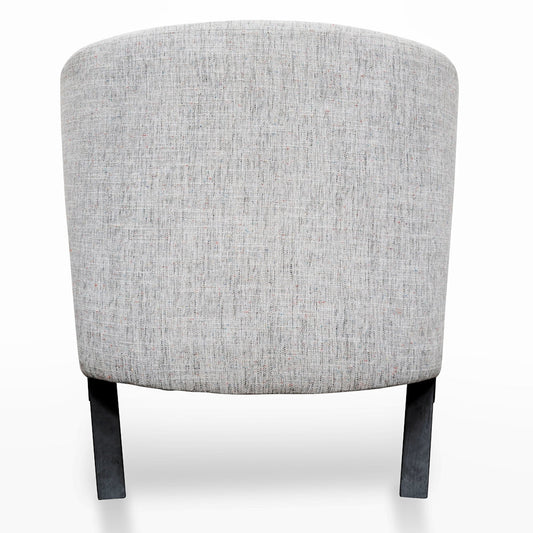 Armchair - Light Spec Grey - Black Oak