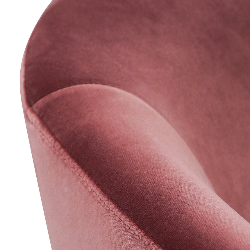 Swivel Lounge Chair - Blood Orange - View 6