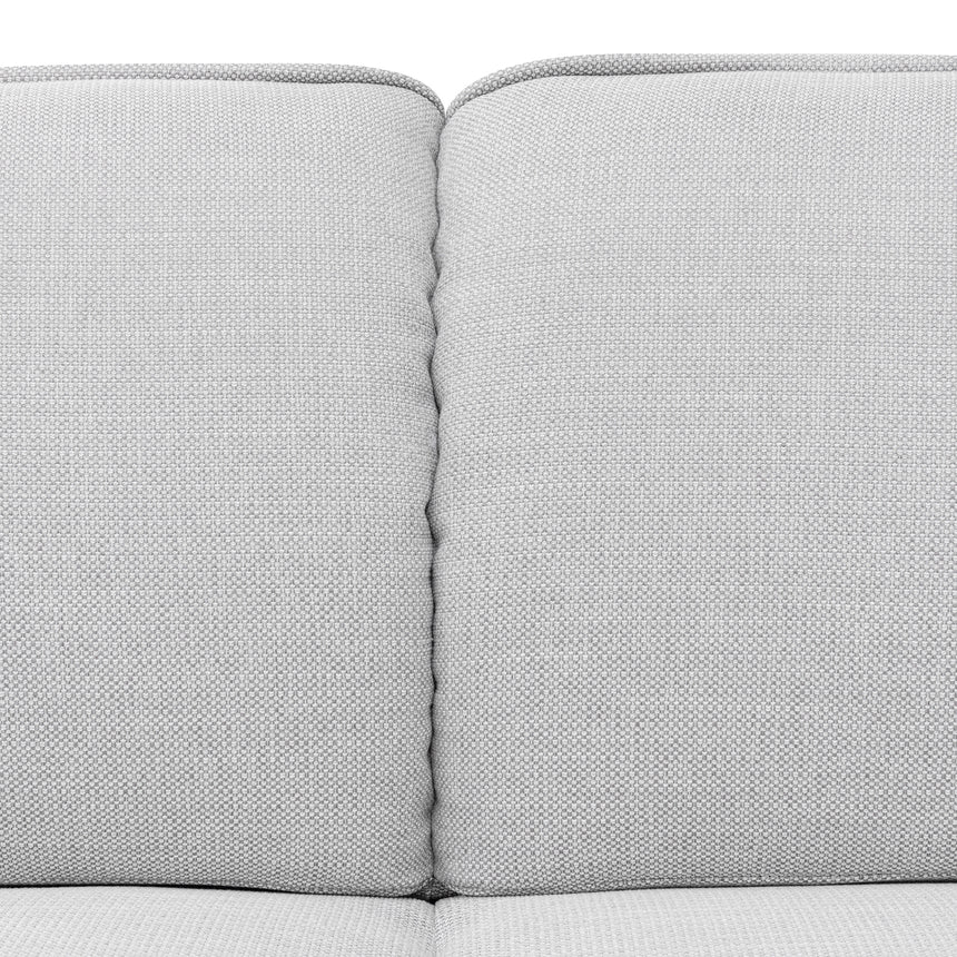 2 Seater Fabric Sofa - Light Texture Grey - View 3