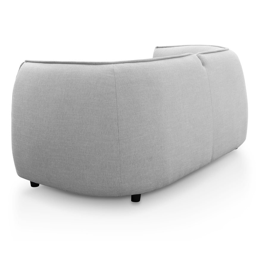2 Seater Fabric Sofa - Light Texture Grey - View 6