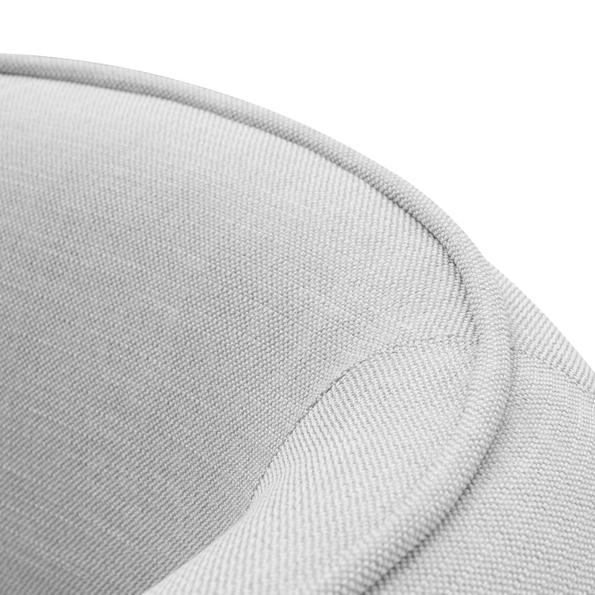 2 Seater Fabric Sofa - Light Texture Grey - View 8