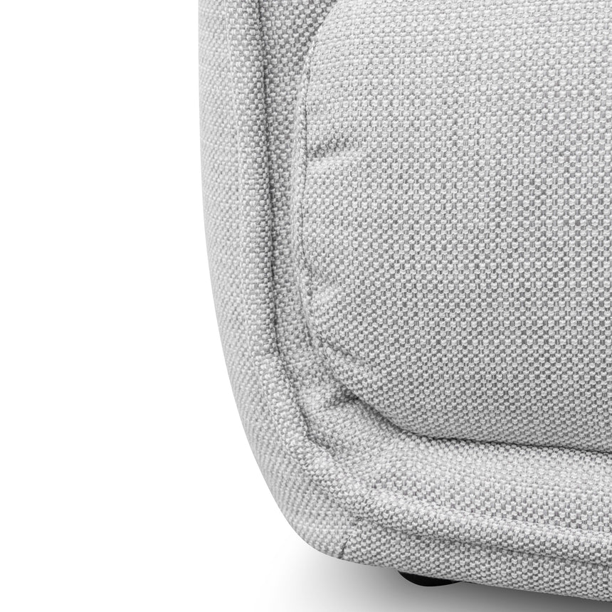 2 Seater Fabric Sofa - Light Texture Grey - View 9