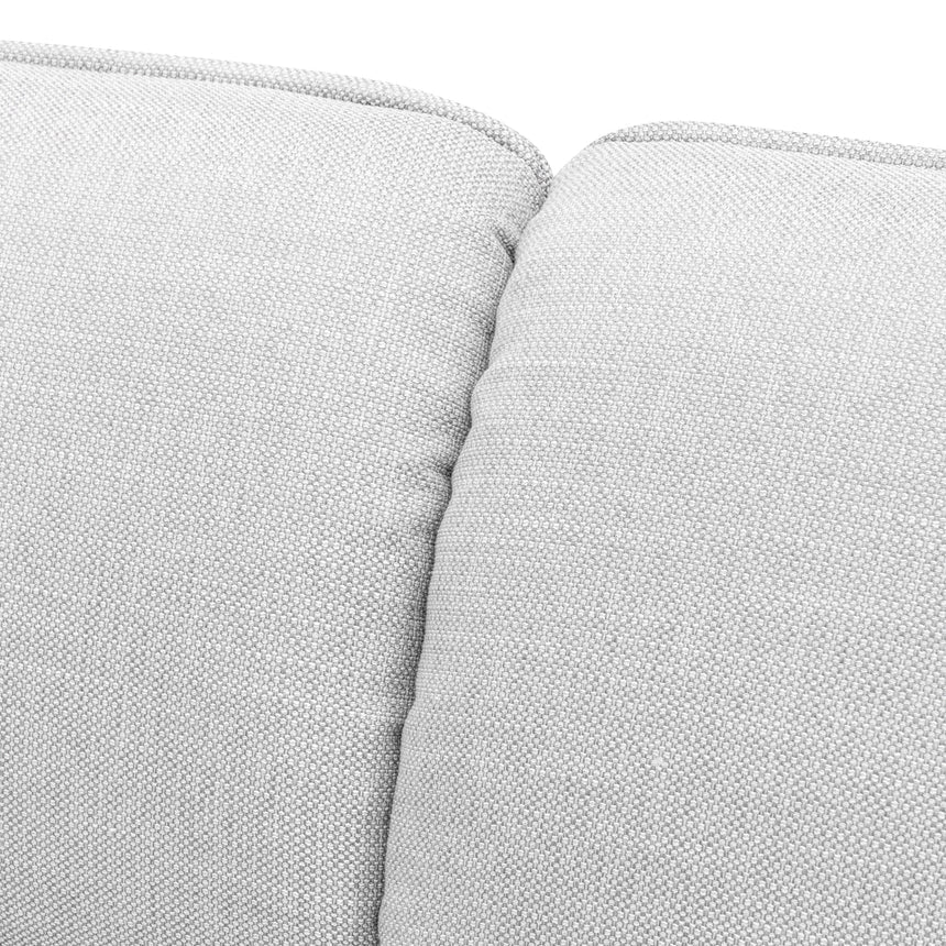 3 Seater Fabric Sofa- Light Texture Grey - View 8