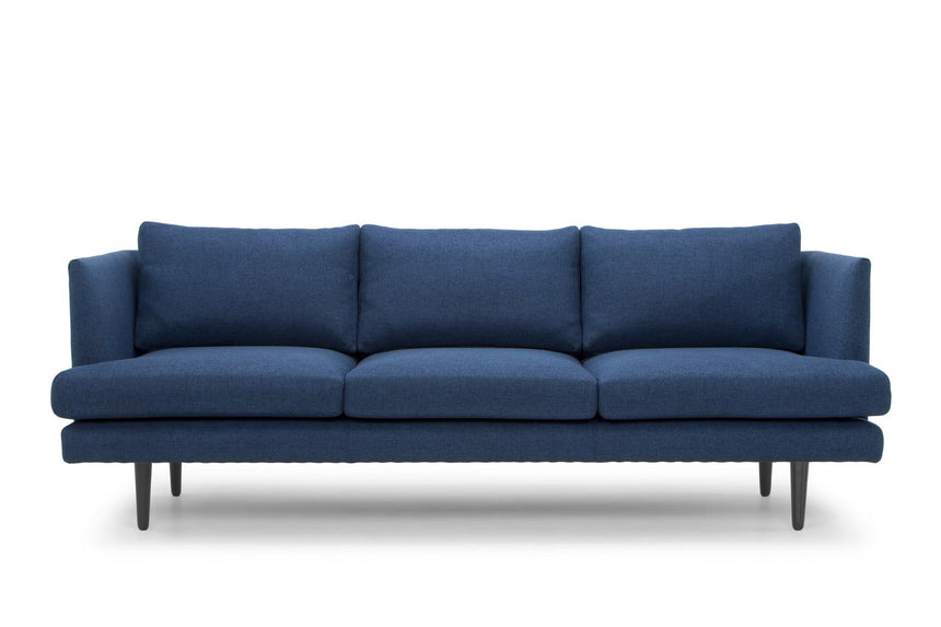 3 Seater Fabric Sofa - Navy - View 2
