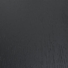 Ex Display - CCF391L-BB 90cm Round Coffee Table - Black Oak Top - Black Frame