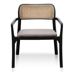 Ex Display - CLC6039-SD Fabric Armchair - Caramel Grey with Black Legs