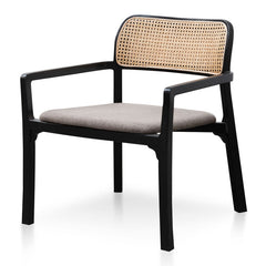 Ex Display - CLC6039-SD Fabric Armchair - Caramel Grey with Black Legs