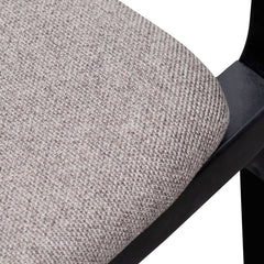 Ex Display - CLC6039-SD Fabric Armchair - Caramel Grey with Black Legs