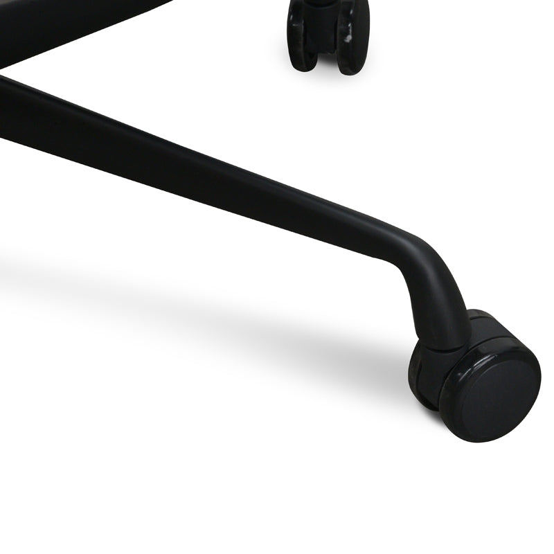 PU Leather Office Chair - Full Black - View 5