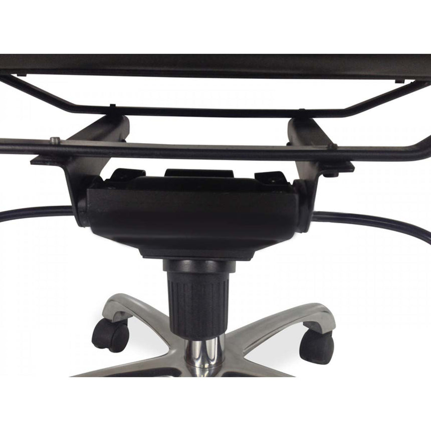Leather Office Chair - Black - View 4