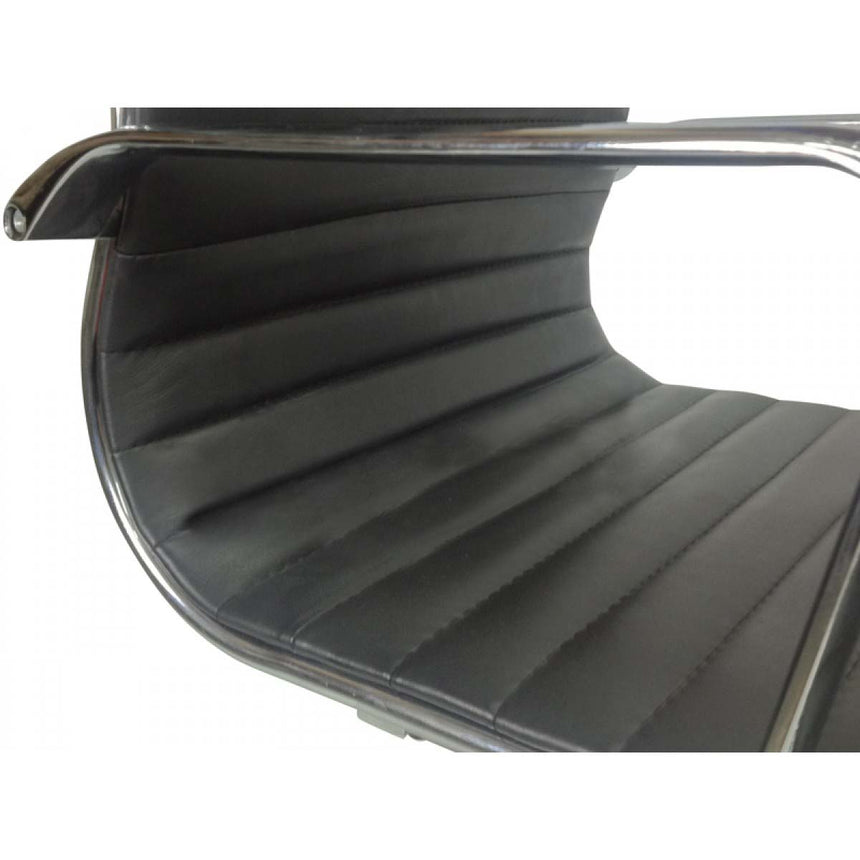 Leather Office Chair - Black - View 6