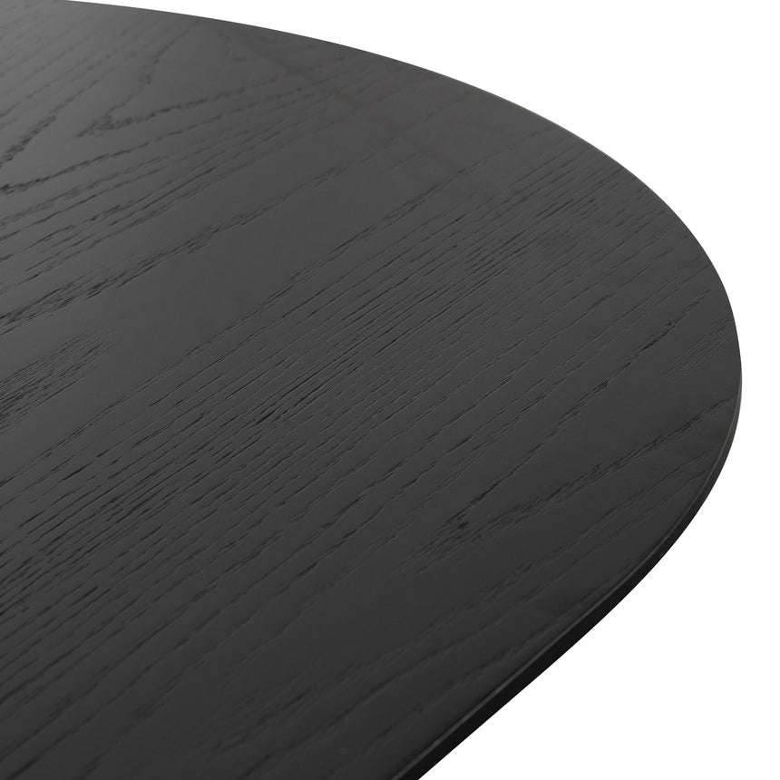 2.2m Wooden Dining Table - Black Oak - View 4