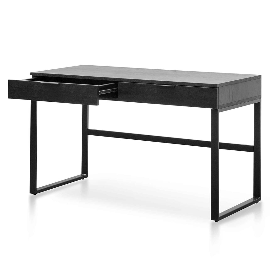 120cm Home Office Desk | Black | Myka Home - View 3