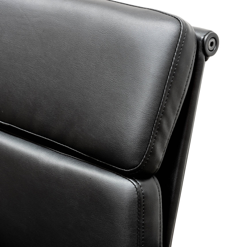 Low Back Office Chair | Full Black | Myka Home - View 10