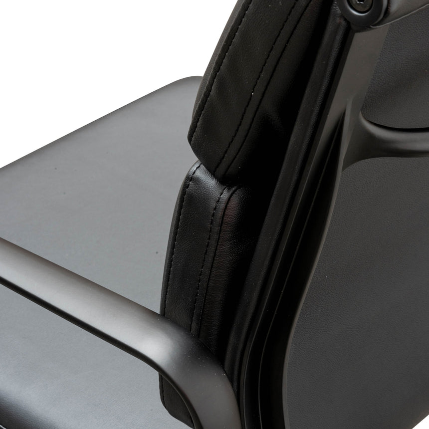 Low Back Office Chair | Full Black | Myka Home - View 11