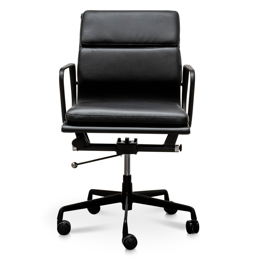 Low Back Office Chair | Full Black | Myka Home - View 2