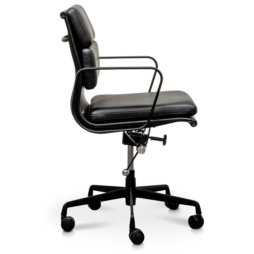 Low Back Office Chair | Full Black | Myka Home - View 4