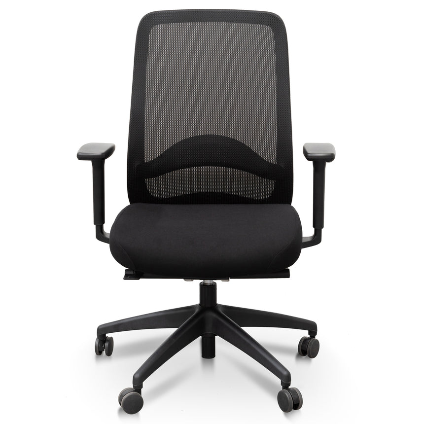 Mesh Ergonomic Office Chair | Black | Myka Home - View 2