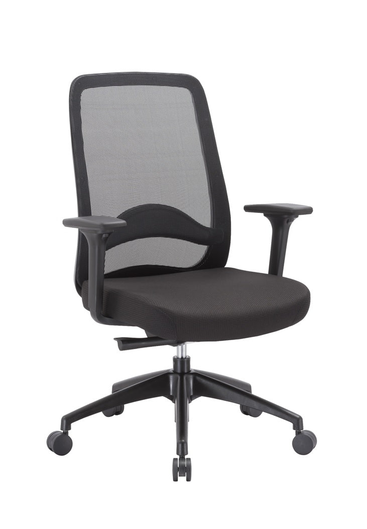 Mesh Ergonomic Office Chair | Black | Myka Home - View 3