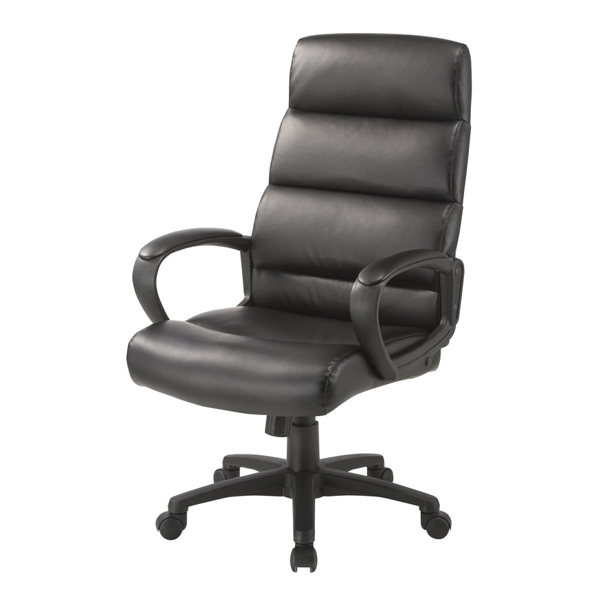 High Back Office Chair | Black | Myka Home