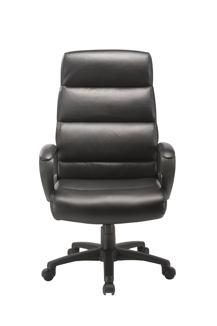 High Back Office Chair | Black | Myka Home - View 2