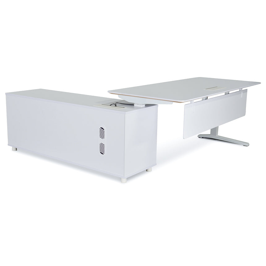 Ex Display - COT396 Executive Office Desk White - Right Return - View 2
