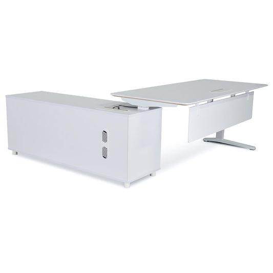 Ex Display - COT396 Executive Office Desk White - Right Return