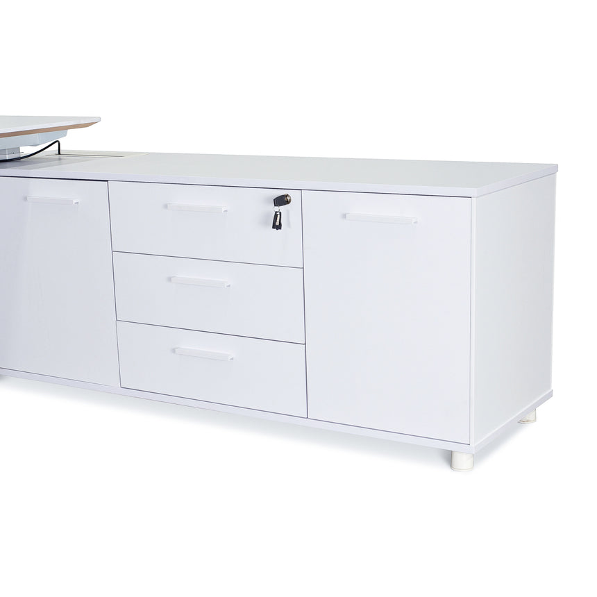 Ex Display - COT396 Executive Office Desk White - Right Return - View 5