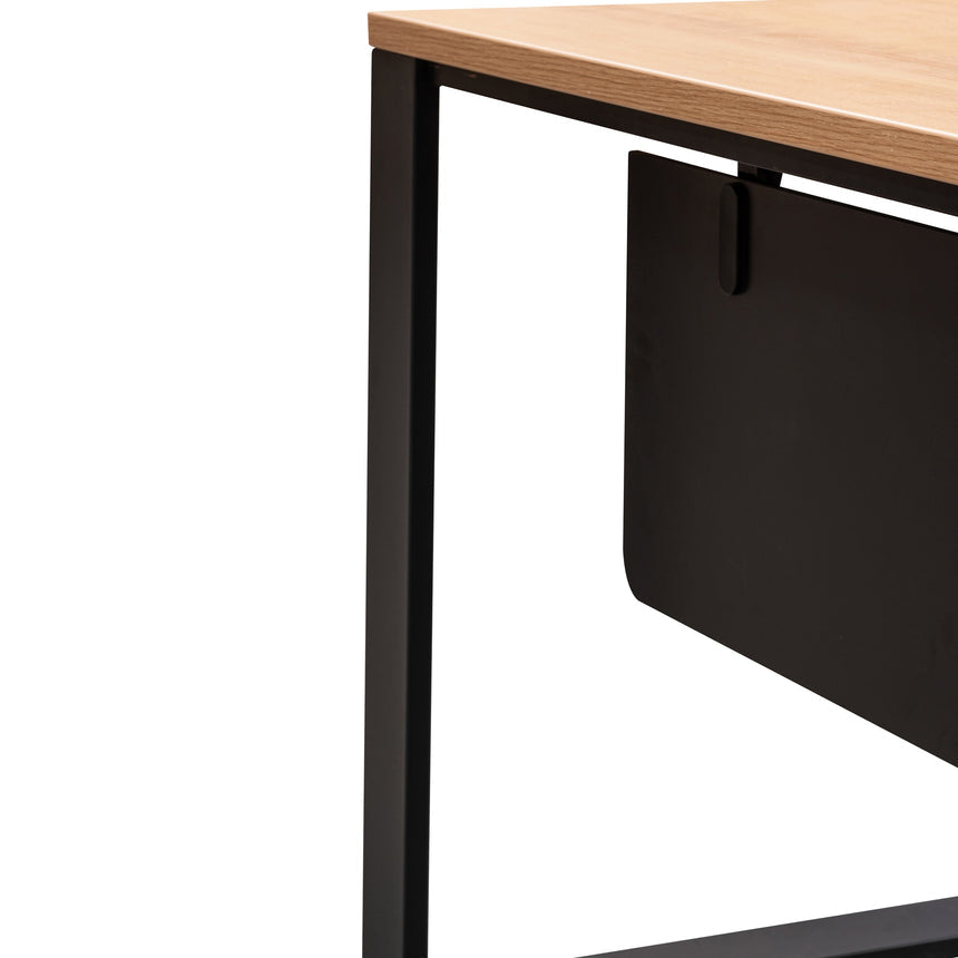 2.3m Left Return Office Desk | Natural | Myka Home - View 15